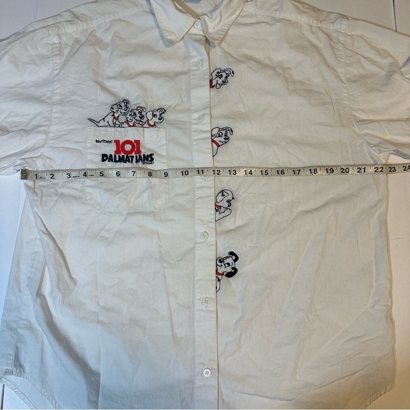 Vtg 90s Disney By JouJou 101 Dalmations Embroidered Shirt - Picture 4 of 7